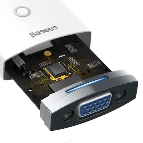 Адаптер Baseus WKQX010102 HDMI към VGA с 3.5 аудио изход и microUSB вход, 2006932172606176 03 