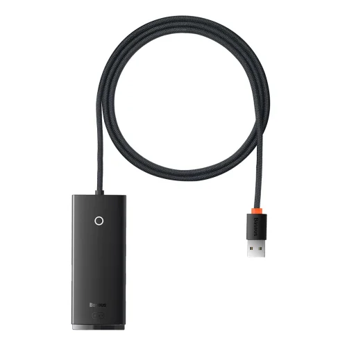 USB хъб Baseus WKQX030101 USB-A Lite series 4в1, черен, 2006932172606206