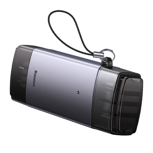 Четец на карти Baseus Lite Series USB-A & Type-C към SD/TF WKQX060113, сив, 2006932172608200 05 