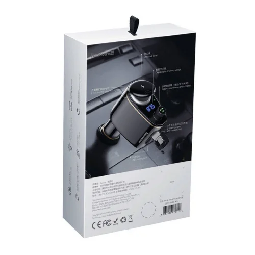 Безжичен MP3 плеър за кола Baseus S-06Black OS CCHC000001 - черен, 2006932172628222 08 