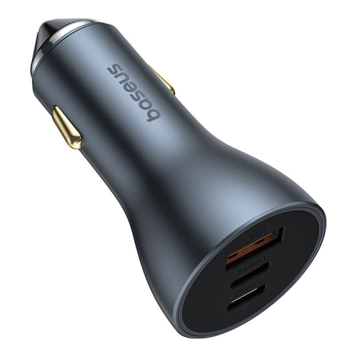 Зарядно за кола Baseus Golden Contactor Pro с 2x USB-C, 1x USB, 2006932172636456 05  — OK Office Зарядно за кола Baseus Golden Contactor Pro с 2x USB-C, 1x USB, 2006932172636456 05