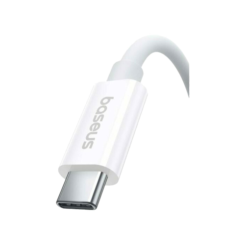 Baseus USB C-C cable 1m, White, 1000000000048246 02 