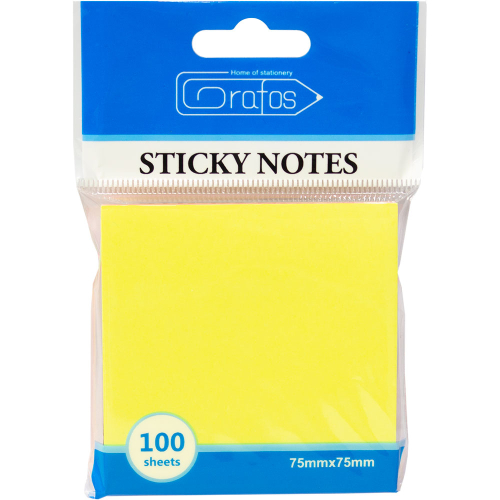 Sticky notes 75/75 mix neon 100 sheets, 1000000000040933 02 