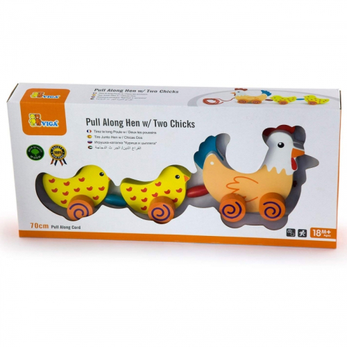 Дървена играчка за дърпане Viga Toys, 18+ месеца, 2006934510500788 03 