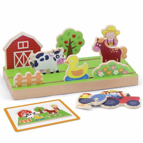 Игра за разстояние Viga Toys Ферма и море, 18+ месеца, 2006934510501839 03 