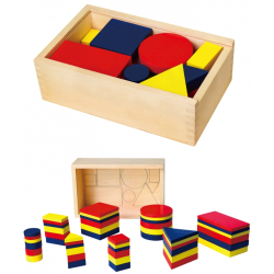 Viga Toys Wooden blocks Denesh 48 pieces, 3+ years
