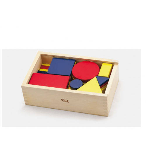 Дървени блокове Viga Toys Денеш 48 части, 3+ години, 2006934510561642 02 