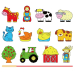 Дървена игра за нанизване Viga Toys Ферма, 2+ години, 2006934510595487 04 