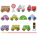 Дървена игра за нанизване Viga Toys Превозни средства, 2+ години, 2006934510598518 04 