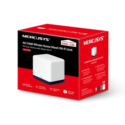 Mercusys Halo H50G AC1900 Whole Home Mesh Wi-Fi System, 2 pack, 2006935364006600 06 