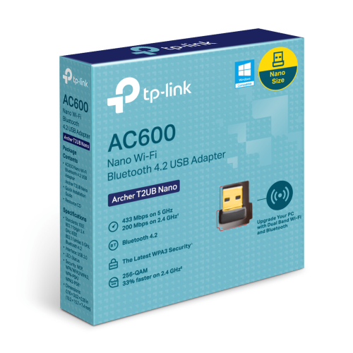 Безжичен USB адаптер TP-LINK Archer T2UB Nano, 2006935364006686 02 