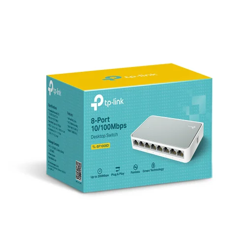 Switch TP-LINK SF1008D 8 ports 100Mbps, 1000000000005069 03 