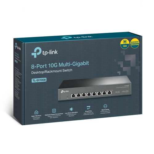 8-портов 10G настолен комутатор TP-Link TL-SX1008, 2006935364030919 03  — OK Office 8-портов 10G настолен комутатор TP-Link TL-SX1008, 2006935364030919 03