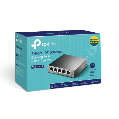 Комутатор TP-Link TL-SF1005P 5-портов 10/100Mbps, 2006935364083199 02 