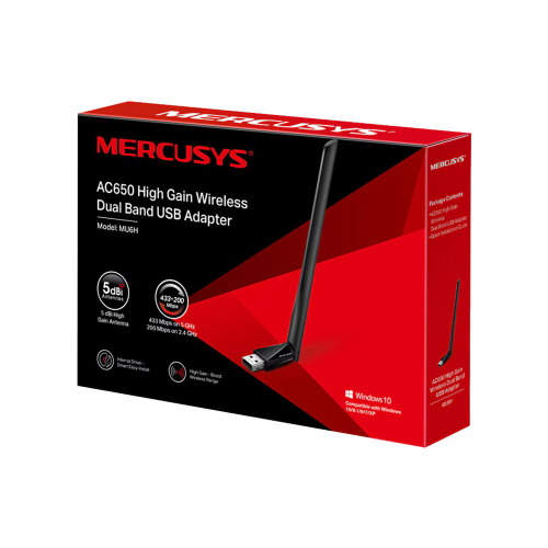 Безжичен мрежов адаптер Mercusys AC650, 2006935364088064 02 