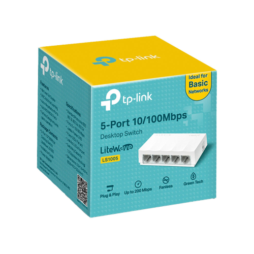 Суич TP-Link 5-портов 1000MBPS, бял, 1000000000045089 02 