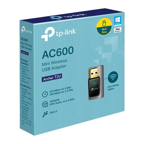Безжичен мрежов адаптер TP-LINK AC600, 1000000000042312 04 
