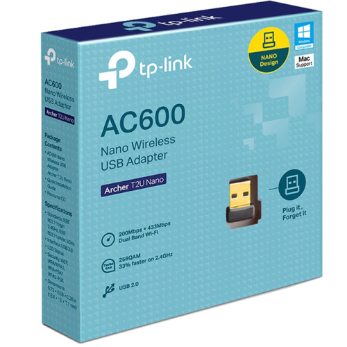 Адаптер мрежов безжичен TP-Link T2U AC600, 2006935364099978 02  — OK Office Адаптер мрежов безжичен TP-Link T2U AC600, 2006935364099978 02