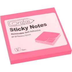 Sticky notes 75/75 pink neon 80 sheets