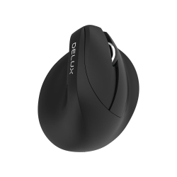 Верт. безжична мишка Delux M618mini чрн