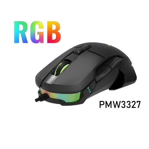 Геймърска мишка DELUX M629BU PMW3327 USB RGB, 2006938820409199