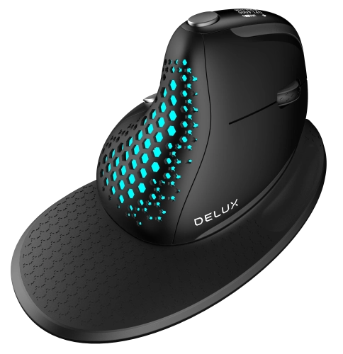 Вертикална безжична мишка Delux M618XSD USB/Bluetooth, 2006938820409854