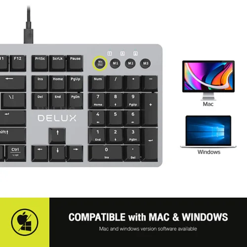 Клавиатура Delux KS100U designer US, 1000000000041711 05 