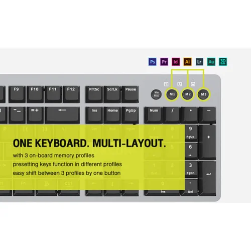 Keyboard Delux KS100U designer US, 1000000000041711 06 