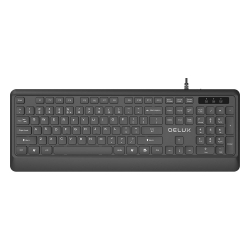 Keyboard Delux K7009BU, Black