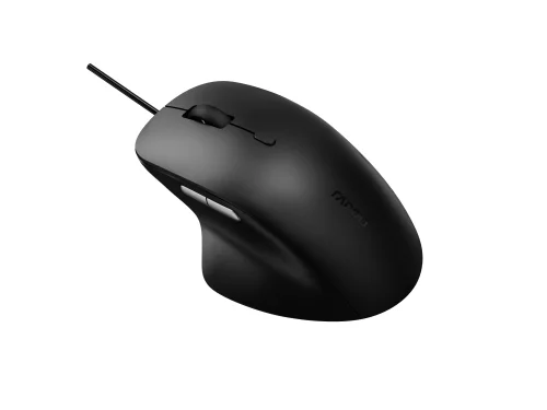 RAPOO Wired Silent Mouse N500, Black, 2006940056122391 05 