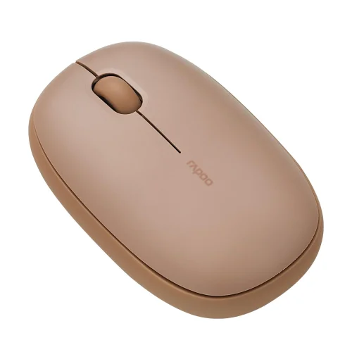 Безжична мишка RAPOO M660, Multi-mode, Свързване с 3 у-ва, Silent, Кафява, 2006940056143815