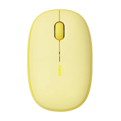Безжична мишка RAPOO M660, Multi-mode, Свързване с 3 у-ва, Silent, Жълта, 2006940056143822