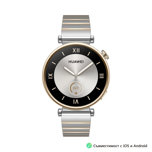 Smart watch Huawei GT4 Aurora-B19T Inter-gold stainless, 2006942103105081