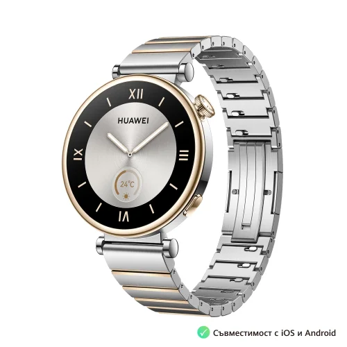 Smart watch Huawei GT4 Aurora-B19T Inter-gold stainless, 2006942103105081 02 