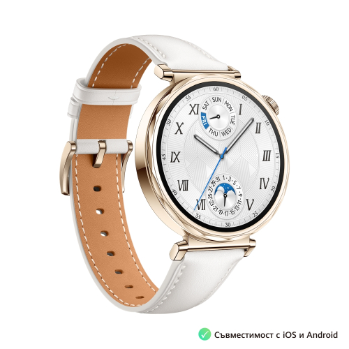 Смарт часовник Huawei Watch GT5, BT 41mm, бял, 2006942103131967 03 