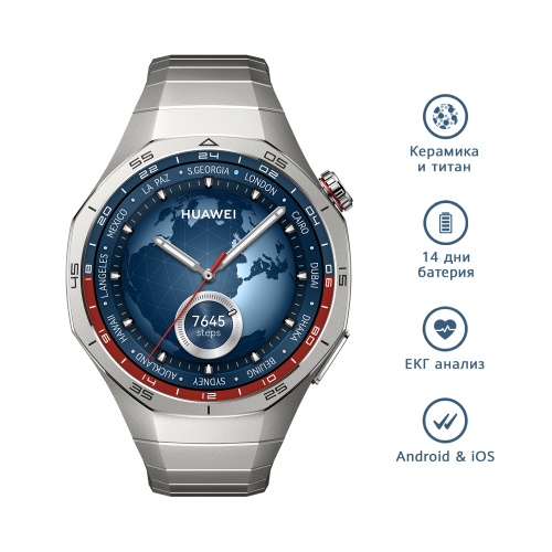 Смарт часовник Huawei Watch GT5 Pro, BT 46mm, титан, 2006942103132049 03 