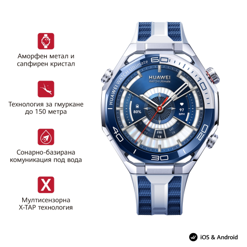 Смарт часовник Huawei Watch Ultimate 2 March-B29, Син, 2006942103169236 05 