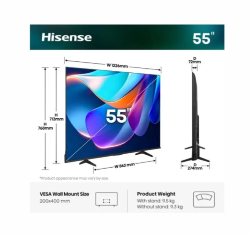 Смарт телевизор Hisense A6S 55