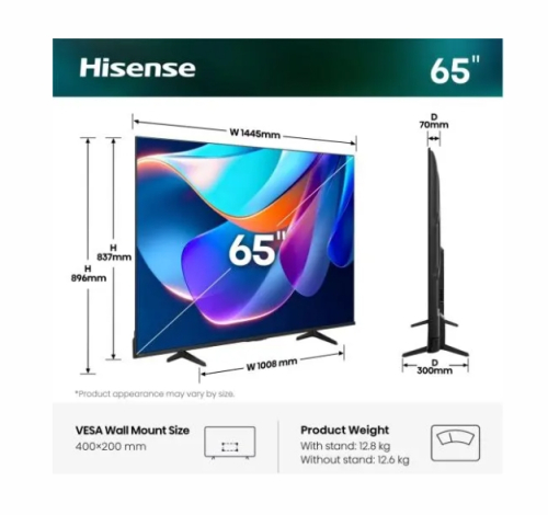 Смарт телевизор Hisense A6S 65