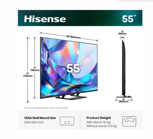 Смарт телевизор Hisense A7S 55