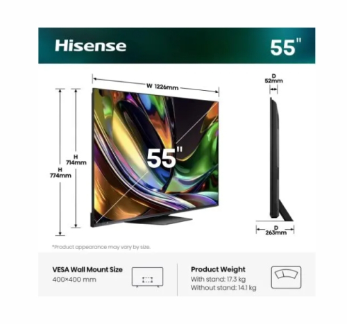 Смарт телевизор Hisense UR8S 55