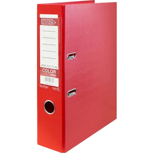 Lever arch file GRAFOS COLOR A4 8cm red, 1000000000040450