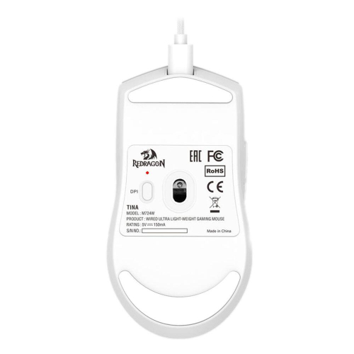Redragon K1ng M724 Gaming Mouse, White, 2006950376721990 08 
