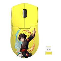 Безжична геймърска мишка Redragon K1ng Max Anime M918, жълт