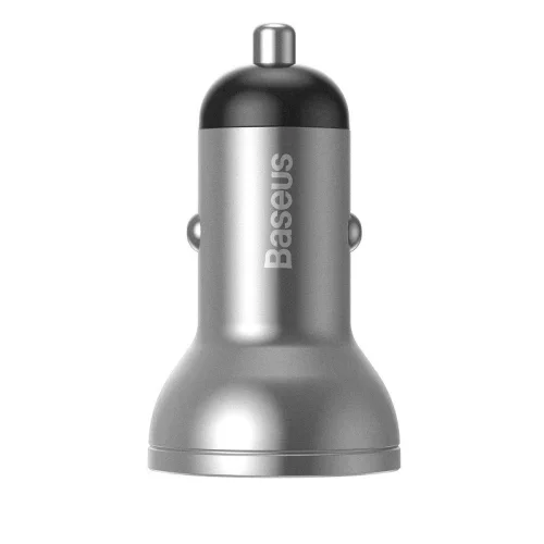 Baseus CCBX-0S car charger with 2xUSB-A output and display - silver, 2006953156215382 05 