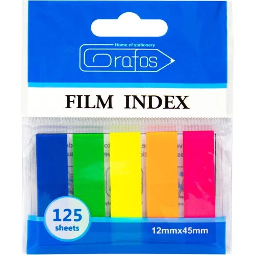 Index notes PVC 45/12 neon 5 colours, 1000000000011721