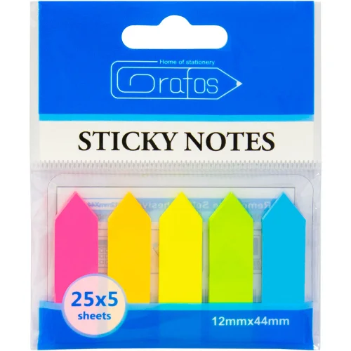 Index notes 45/12 5colors neon 125sheets, 1000000000012124