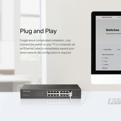 Mercusys MS116GS 16-Port Gigabit Desktop/Rackmount Switch, 2006957939002343 07 