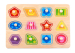 Дървен пъзел с дръжки Tooky Toy Цветове и форми, 1+ години, 2006970090043116 04 