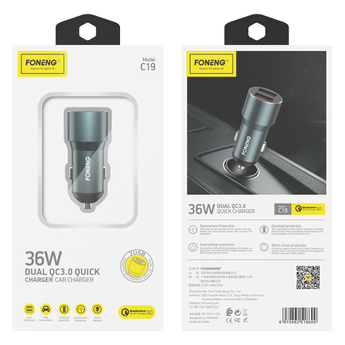Зарядно за кола Foneng C19 36W, 1000000000048683 02 